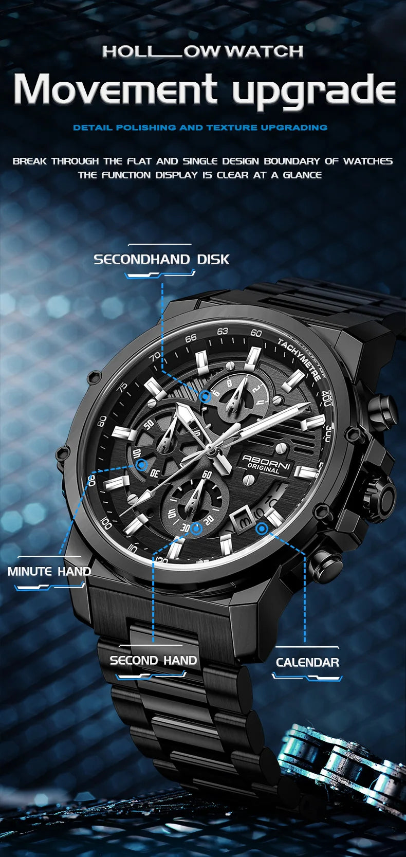 Reloj para hombre Aborni